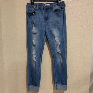 Cello Jeans Distressed Ankle